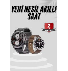 Akıllı Saat Çelik Kordon Çağrı Cevaplama Amoled Ekran Titreşimli Uyku ve Sağlık Takibi