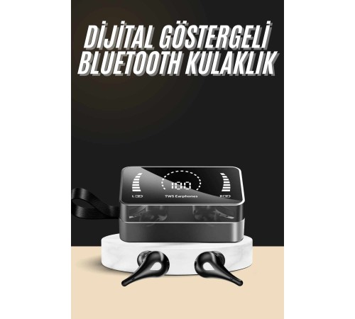 Bluetooth Kulaklık Anc Özelliği Powerbank Özelliği Aynalı Dijital Göstergeli
