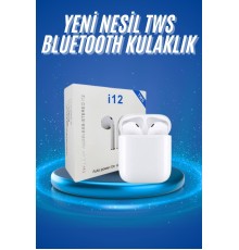 Kablosuz Bluetooth Kulaklık Yeni Nesil Android ve İOS Uyumlu Kulaklık Beyaz