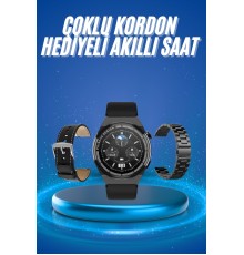 Çoklu Kordon Hediyeli Akıllı Saat Çağrı Cevaplama Müzik Dinleme Dokunmatik Ekran