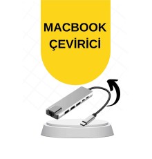 Macbook Pro/air Uyumlu USB Type-C 8 In 1 Hub Dönüştürücü Çevirici Çoklayıcı USB Hdmı Micro Sd 8 Girişli