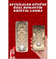 Sevgililer Günü İçin Hediye Kristal Lamba Sevgiliye Hediye USB Şarjlı Gece Lambası