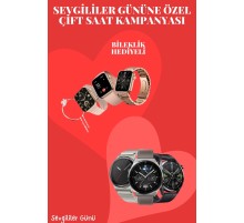 Sevgiliye Özel Yeni Nesil Akıllı Saat Çiftlere Özel Kampanya Çift Saatleri