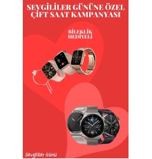 Sevgiliye Özel Yeni Nesil Akıllı Saat Çiftlere Özel Kampanya Çift Saatleri