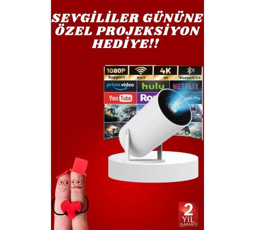Sevgiliye Özel Hediye Ayaklı Sinema Projektörü Projeksiyon