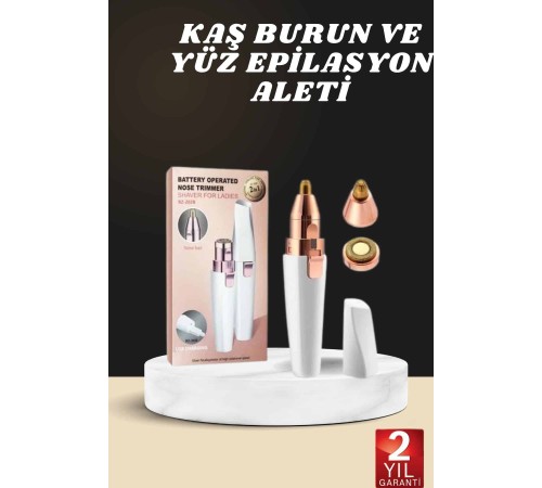 Kaş Burun Ve Yüz Epilasyon Aleti Kablosuz Şarjlı Kökten Alan Epilasyon Aleti