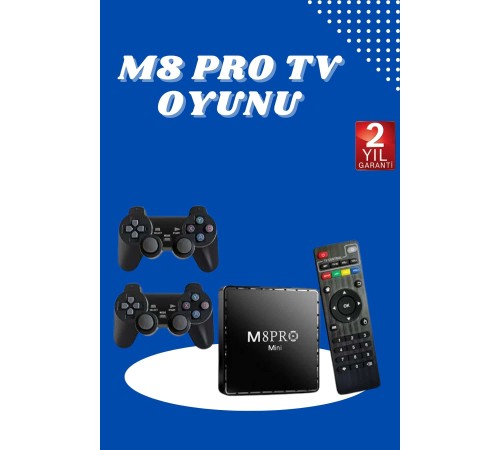 M8 PRO MINI 4 8 10 K HD HDR Android Tv 5G Retro 10000 Oyunlu