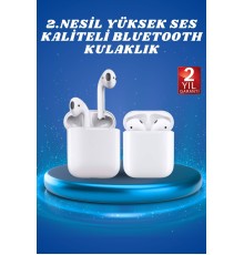 2.Nesil Yeni Model TWS Bluetooth Kulaklık Dokunmatik Kontrol Yüksek Ses Kaliteli
