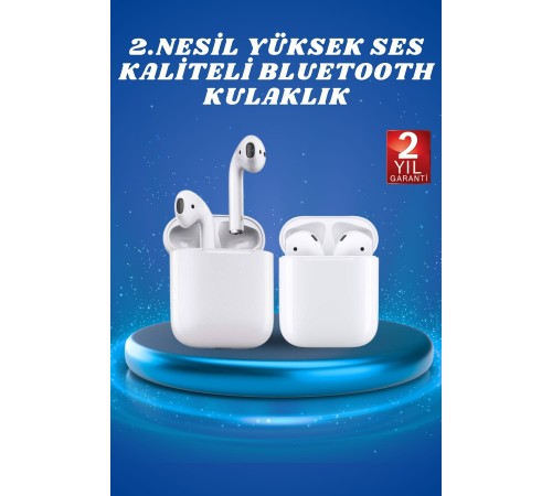 2.Nesil Yeni Model TWS Bluetooth Kulaklık Dokunmatik Kontrol Yüksek Ses Kaliteli
