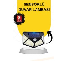 SENSÖRLÜ GÜNEŞ ENERJİLİ DUVAR LAMBASI