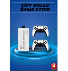 Game Stick 4K Retro Çift Kollu Atari Oyunlari +20000 Oyunlu Konsol Nostalji