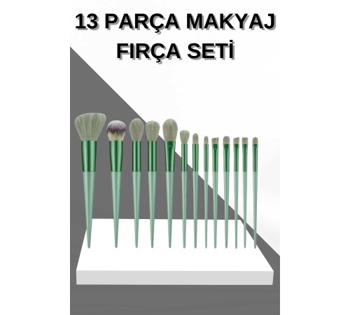 13 Parça Makyaj Fırça Seti Far Fırçası Allık Fırçası Yumuşak Uçlu 13 Parça Makyaj Fırça Seti Far Fırçası Allık Fırçası Yumuşak Uçlu