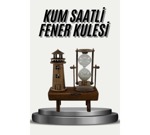Eyfel Kulesi ve Deniz Feneri Dekoratif Masa Biblosu Hediyelik