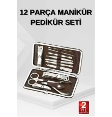 12 Parça El Ayak Temizleme Pense Kir Temizleme Aparatı Kaş Cımbızı