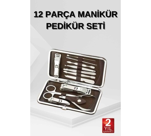 12 Parça El Ayak Temizleme Pense Kir Temizleme Aparatı Kaş Cımbızı