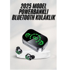 Yeni Nesil Bluetooth Kulaklık Çağrı Cevaplayabilen Dijital Göstergeli Powerbankli