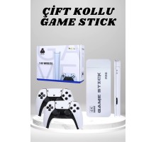 4K HD Görüntü Kaliteli Retro Game Stick 20000 Oyunlu Çift Kollu Beyaz Game Stick