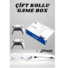 4K 3D HD Görüntü Kaliteli Kablosuz Çift Kollu 20.000 Oyunlu Retro Oyun Konsolu TV Box
