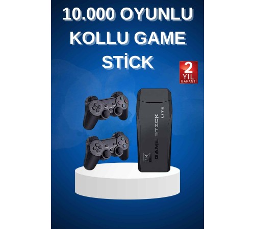 Çift Kollu 2.4g kablosuz Retro 4k Game stick 3500 oyun atari HD Görüntü Kalitesi