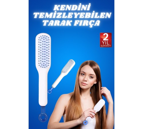 Kendini Temizleyen Tarak Fırça Geri Çekilebilir Evcil Hayvana Uygun Sıkı Dişli