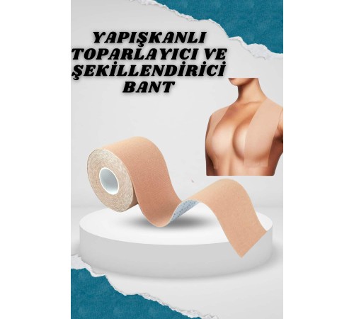 Toparlayıcı Göğüs Bandı Şekillendirici Ten Rengine Uygun Esnek Hassas Ciltlere Uygun