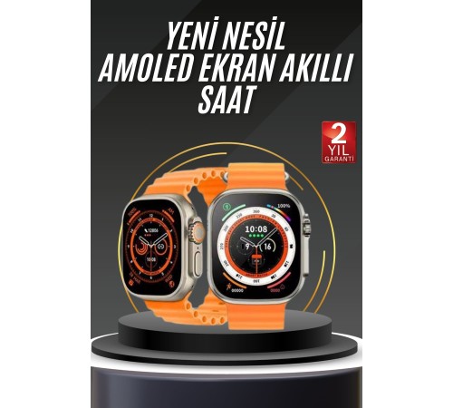 Akıllı Saat Android ve İOS Uyumlu 49 MM NFC Özelliği GPS Takibi