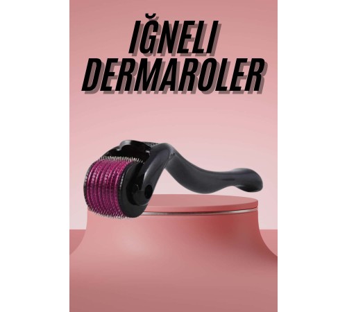 Derma Roller Titanyum Uçlu 540 İğneli 1 Mm Saç Sakal Çıkarma Ve Cilt Bakım Masaj Aleti