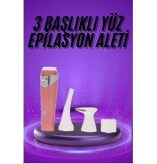Tüm Cilt Tipleri Için 3 Başlıklı Yüz Çene Kıl Tüy Alma Tüm Cilt Tiplerine Uygun