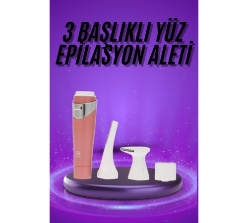 Tüm Cilt Tipleri Için 3 Başlıklı Yüz Çene Kıl Tüy Alma Tüm Cilt Tiplerine Uygun