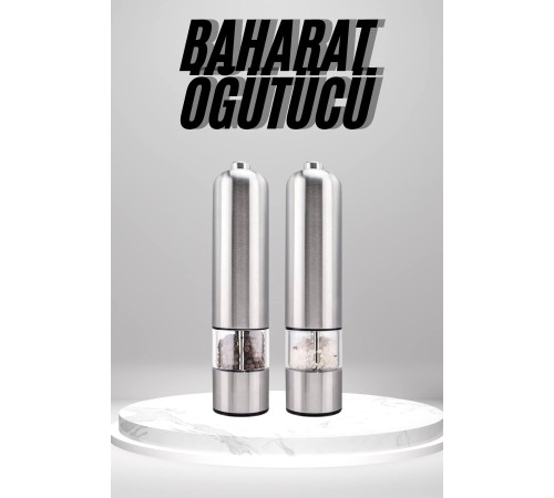 Otomatik Tuz ve Karabiber Öğütücü Baharat Öğütücü Tuz Karabiber Değirmeni Otomatik Tuz ve Karabiber Öğütücü Baharat Öğütücü Tuz Karabiber Değirmeni