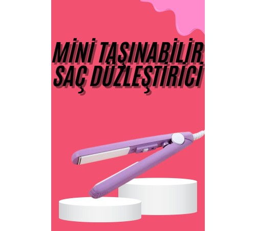 Saç Düzleştirici Pürüzsüz Parlaklık Seyahat Tipi Taşınabilir Seramik Kaplama