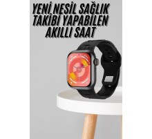 Yeni Nesil Akıllı Saat Çağrı Cevaplama Müzik Dinleme Plastik Kordon Mesaj Bildirimleri