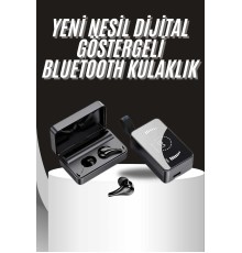TWS Bluetooth Kulaklık Aynalı Kulaklık Dijital Göstergeli Dokunmatik Kontrol