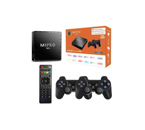 Android Tv Box 2.4g 10k Ultra Hd 2gb Ram 64gb Hafıza 10000 Retro Oyunlu Konsol Game Stick M8 Pro