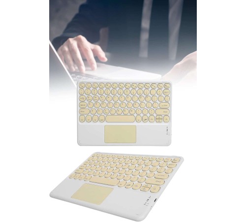 Android ve İOS Uyumlu Bluetooth Klavye Touchpad Slim Kablosuz Wifi Q Klavye