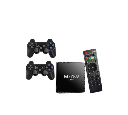 Android Tv Box 2.4g 10k Ultra Hd 2gb Ram 64gb Hafıza 10000 Retro Oyunlu Konsol Game Stick M8 Pro