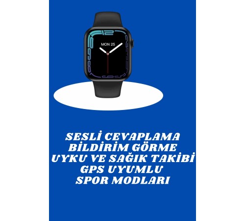 Akıllı Saat Nabız Ölçebilen Adımsayar Kalori Hesaplama Tema Değiştirme GPS Uyumlu