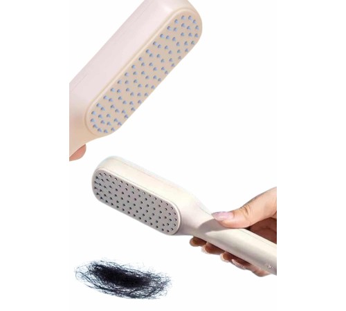 Kendini Temizleyen Tarak Fırça Geri Çekilebilir Evcil Hayvana Uygun Sıkı Dişli