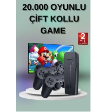 2 Kollu Kablosuz 2.4G Retro Oyunlar 4k Game Stick 3500 Oyun Atari