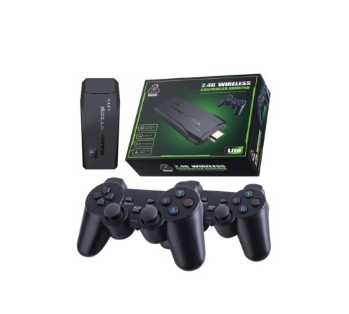 Çift Kollu 2.4g kablosuz Retro 4k Game stick 3500 oyun atari HD Görüntü Kalitesi