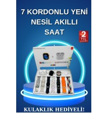 Akıllı Saat Bluetooth Kulaklık Adımsayar Sağlık Takibi Çağrı Cevaplama