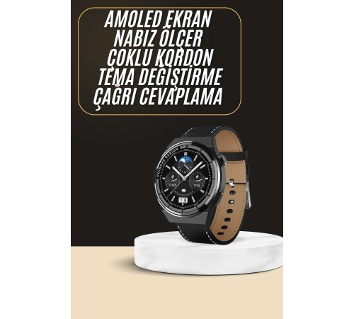 Çoklu Kordon Hediyeli Akıllı Saat Çağrı Cevaplama Müzik Dinleme Dokunmatik Ekran