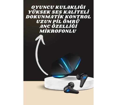 7 Kordonlu Akıllı Saat Ve Oyuncu Kulaklığı ANC Özelliği Kulak İçi Mikrofonlu Sesli Görüşme
