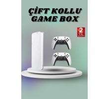 Game Box 3D Çift Oyun Kollu 4K HD Ekran 20000'den Fazla Oyun Seçeneği 2.4G Kablosuz
