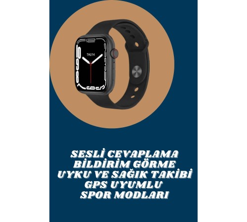 Akıllı Saat Tema Değiştirme Uyku ve Sağlık Takibi Sesli Asistan Bildirim Görme