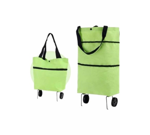Katlanabilir Tekerlekli Alışveriş Çantası Pratik ve Detaylı Pazar Arabası
