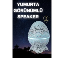 Dinozor Yumurtası Gece Masa Lambası Bluetooth Hoparlör 14 Renk Seçeneği