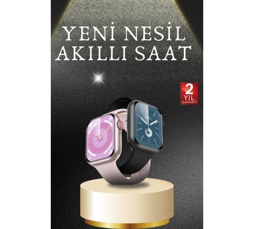 Akıllı Saat Alarm ve Titreşim Uyku ve Sağlık Takibi GPS Uyumlu Nabız Ölçer Sesli Görüşme