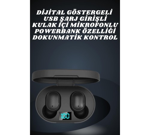 Çift Kulaklık Kampanyası Dokunmatik Kontrol Kulak İçi Yüksek Ses Kaliteli Mikrofonlu