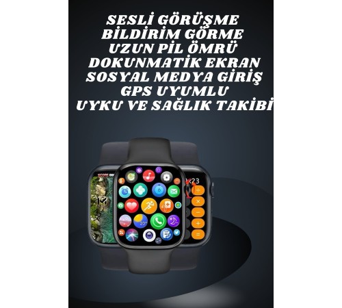 Ekranlı Yeni Nesil Pro Kulaklık ve Akıllı Saat Kampanyası Kulak İçi Mikrofonlu